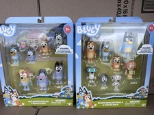 Bluey Extended Heeler Family Pack + Heeler Family And Mates Brand New Both Packs