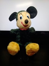 1950s Mickey Mouse "Walt Disney Characters" Plush Large - No Clothes - Pristine 