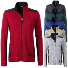 Pflegeleichte Damen Strickfleece Jacke, XS - 4XL, 6 Farben | James & Nicholson