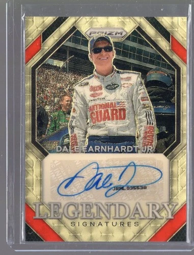 DALE EARNHARDT JR. PANINI PRIZM LEGENDARY SIGNATURES GOLD VINYL PRIZMS  1/1