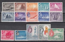Singapour - Courrier Yvert 28/42 * Mh