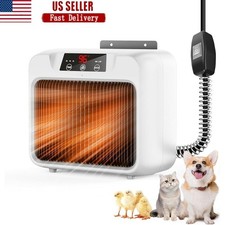 600W Pet Heater Indoor Outdoor Wall Mount Dog House Heater Chew Proof Cord New