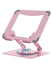 SOUNDANCE Laptop Stand with 360  Rotating Base, Ergonomic Computer Riser fo