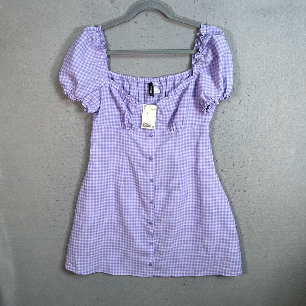 purple gingham dress womens The Elisabeth Dress in Seersucker Check, Vichy (Gingham) Check & Madra   Angele.H Paris