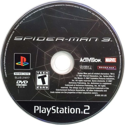 Scratch-Free - Spiderman 3 - Sony Playstation 2 Tested Authentic