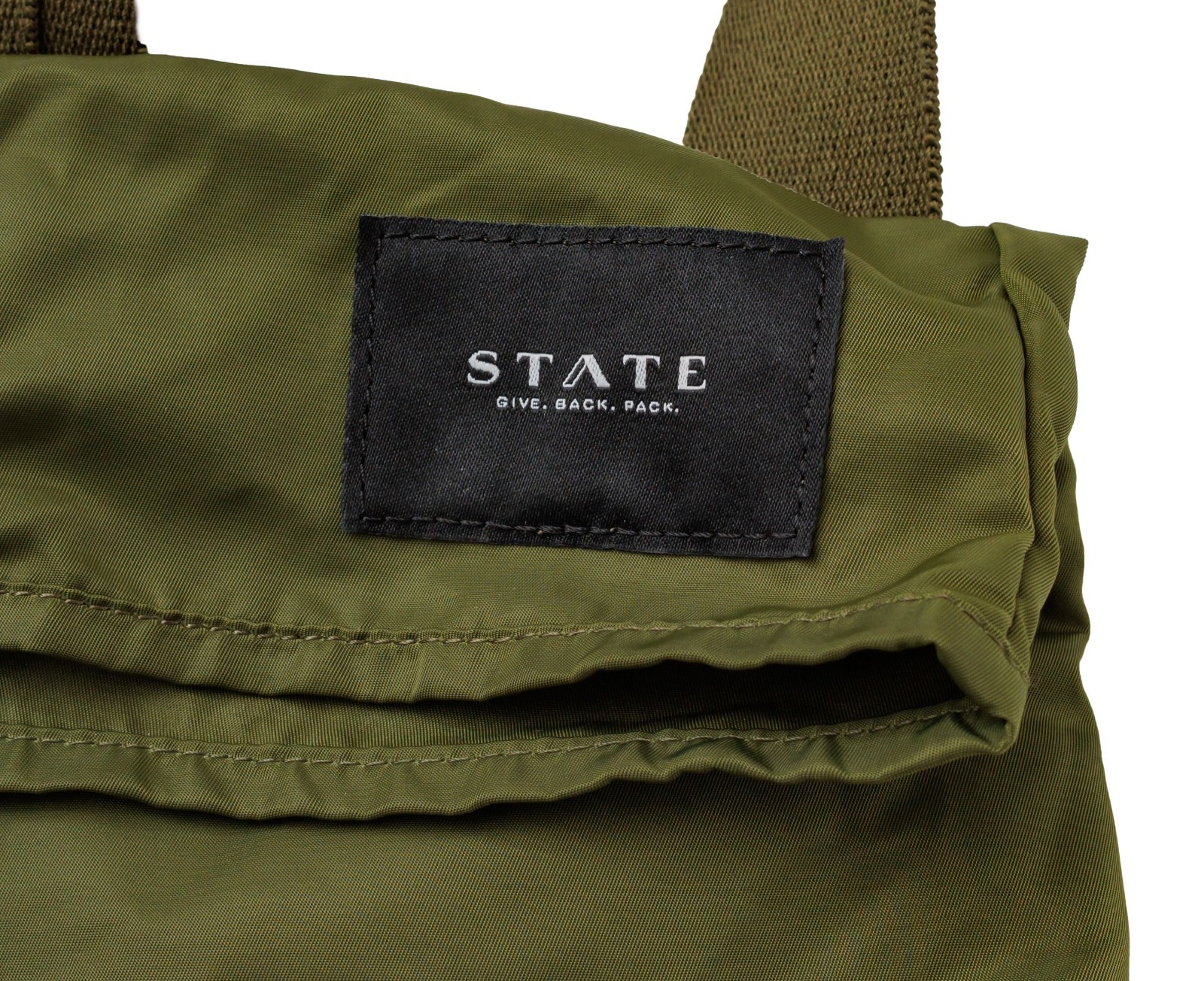 State Backpack Give Back Pack Packable Olive Gree… - image 4