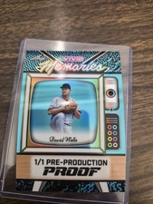 David Wells Leaf Vivid Memories 1/1 Pre-production Proof