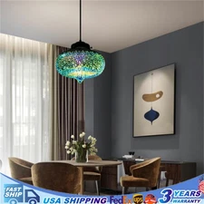 Hanging Glass Pendant Light Chandelier Lamp 3D Colorful Firework Ceiling Light ﻿
