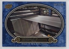 2009 A Piece of History Historical Moments Blue /299 Debut the NY Times #196 f0v