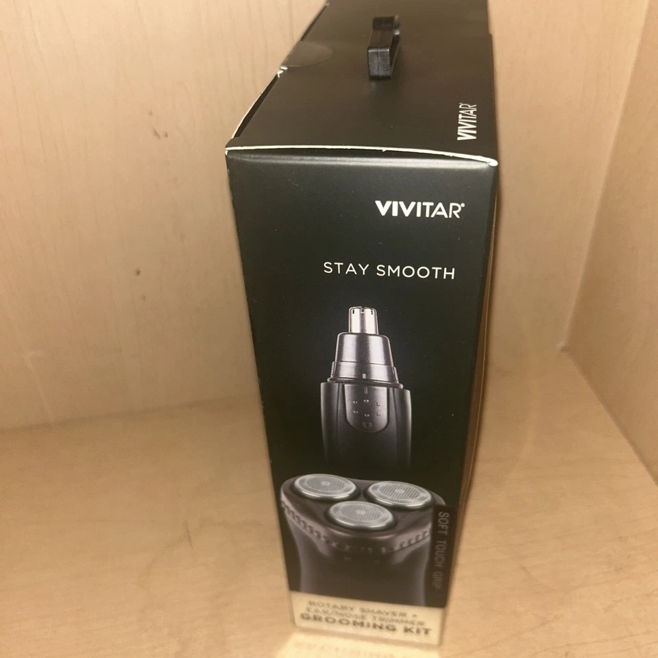 Kit de afeitadora giratoria y recortadora de nariz de oreja recargable Vivitar modelo PG-0204 Foto 2 de 4