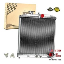 3 Row Aluminum Radiator Compatible with 1992-2000 Honda Civic EG EK Del 3-Rows