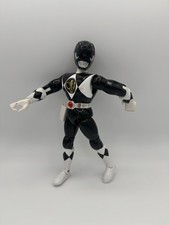 1994 Bandai Mighty Morphin Power Rangers 8" Black Ranger with Kicking Action