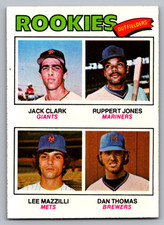 1977 TOPPS #488 JACK CLARK GIANTS & LEE MAZZILLI METS ROOKIES