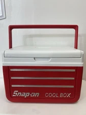Snap-on Tools 5205 Coleman CoolBox Hard Red Mini Cooler Lunch Pail Collectable
