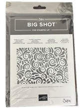 Stampin Up Retired SWIRLS & CURLS Textured Im...