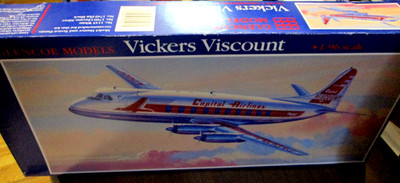 VINTAGE GLENCOE Vickers Viscount Capital Airlines 1/96 Scale KIT #05501~NEW/OB