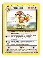 Carta Pokemon Pidgeotto 22/102 NM Set Base Illimitato