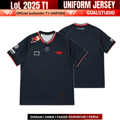 GOAL STUDIO X SK T1 2025 T1 Uniform Jersey OFFICIAL Goal Studio League of Legends *US-duty Paid