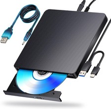 External Blu ray Drives Player Read Compatible Bluray Burner USB 3.0 / Type-C...
