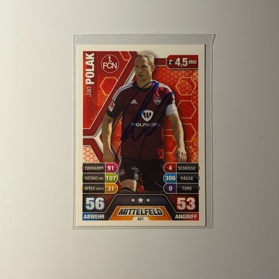 Topps Match Attax Extra 14/15 2014/2015 Jan Polak signiert Autogramm 431