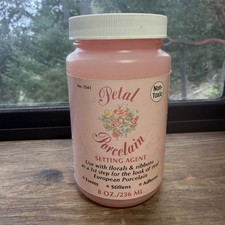 Petal Porcelain Setting Agent Forms Stiffens Adheres Plaid Enterprises 1989 NEW