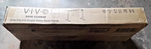 VIVO | DESK-V100EGY | Cadre de bureau réglable pour un seul moteur électrique gris