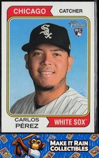 Carlos Pérez 2023 Topps Heritage #351 Chicago White Sox Rookie RC