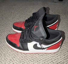 Jordan Air Jordan 1 Low Bred Toe 2.0 Lace-Up ...