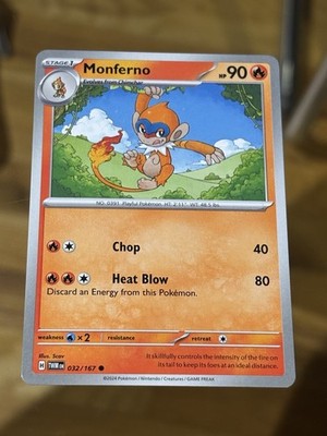 Monferno 032/167 SV: Twilight Masquerade Pokemon TCG Buy 2 Get 1 Free