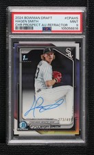 2024 Bowman Draft Chrome Prospect Refractor Hagen Smith PSA 9 MINT Auto 0e23