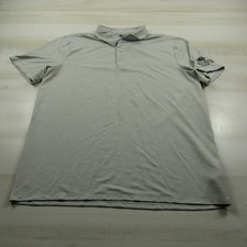 Vuori Polo Shirt Mens Medium Beige Short Sleeve Performance Stretch Tech