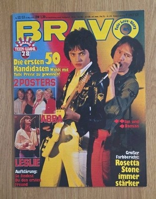Bravo 12/13 vom 23.3.1978 (Kiosk Qualität!)  Rosetta Stone/ABBA/Scorpions/Sweet 