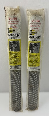 (2) Stanley Tools Surform Replacement Blades  21-166 Half Round Coarse-Cut 14 In