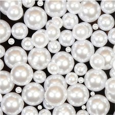 1200Pcs Flatback Half round Pearls for Crafting 4/6/8/10/12/14MM  Flat Back