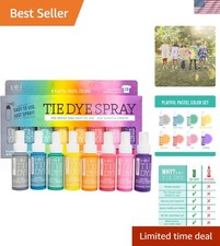 SEI 8 Pack Playful Pastel Tie Dye Spray Kit, ...