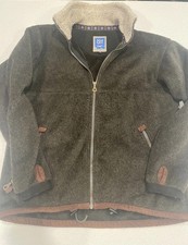 Vintage ÄLF Jacket Mens Large Brown Fleece Made In USA Aztec