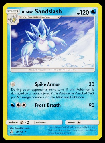 Alolan Sandslash - 29/156 NM Rare Ultra Prism Pokemon