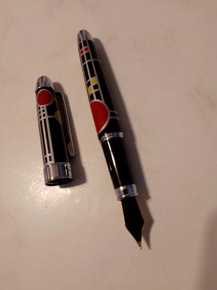 FRANK LLOYD WRIGHT, PLAYHOUSE DESIGN, ROLLERBALL, FOUNTAIN PEN. - Image 3 of 4