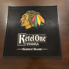 Large Ketel One Vodka Bar Mat Chicago Blackhawks