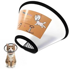 1PCS Cat Cone for Cats 6-10 Lbs, Lightweight Recovery Collar after Surgery, Adju