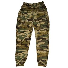 Women's Camouflage Jogger Pants Straight Leg Green Brown Beige Army Casual