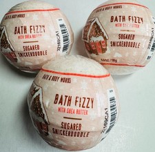 BLOWOUT SALE SUGARED SNICKERDOODLE 3PK Bath Fizzy Bath Body Works