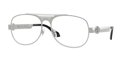 VERSACE VE1319 1000 Silver Versace Demo Lens 58 mm Men's Eyeglasses