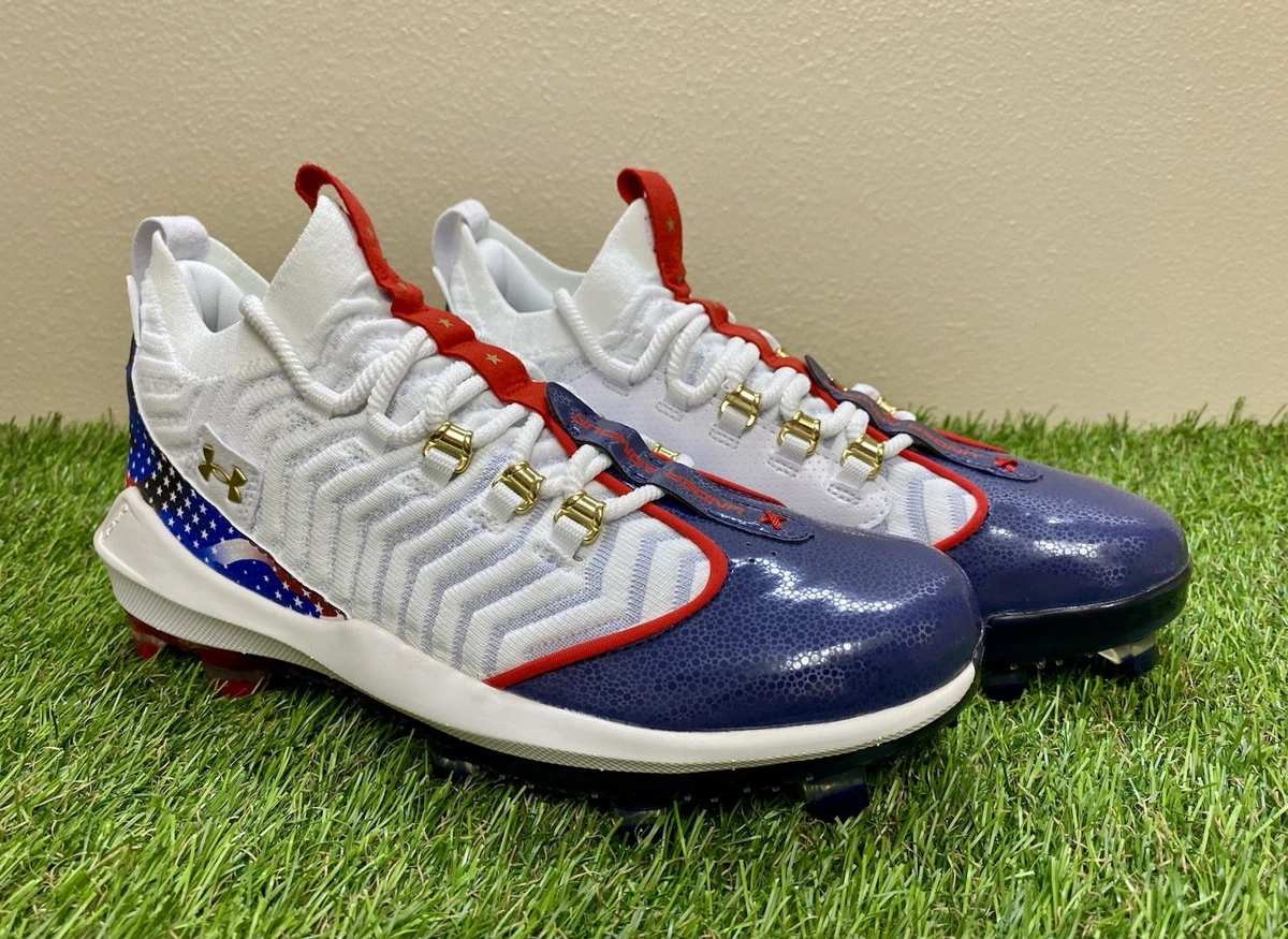 Under Armour Molded Men\'s Pre-owned White/Silver Baseball Cleats - sz. 6 1/2 Under Armour UA Harper 9 RM Baseball Cleat - Men main image 2