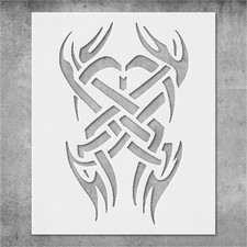 Tribal Pattern Wall Art Reusable Plastic Stencil - StencilAir