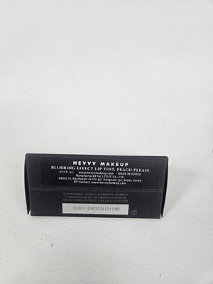 HEVYY Makeup Blurring Effect Lip Tint Peach Please 0.13 oz EXP 12/2026