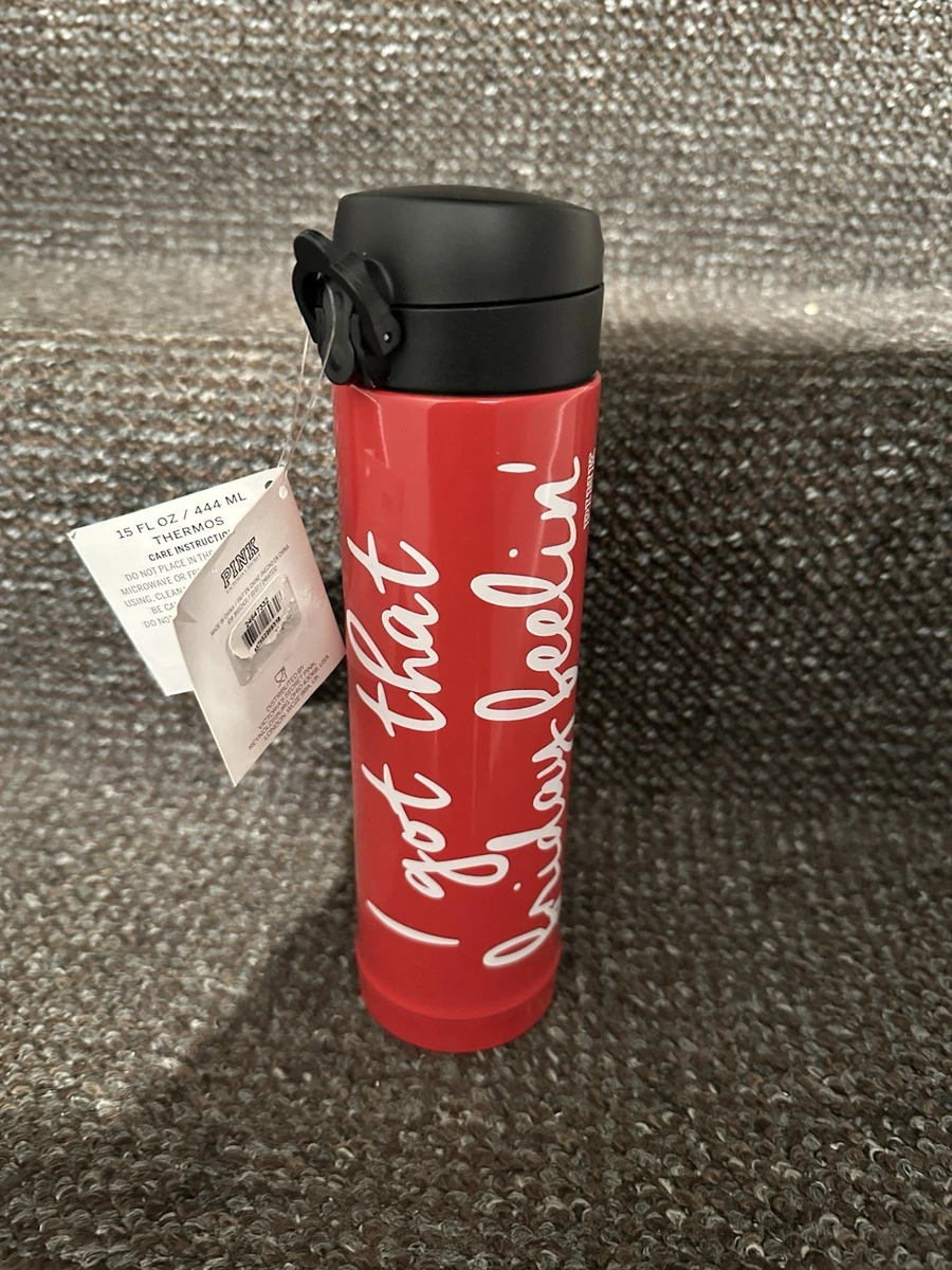 Victoria's Secret gobelet argent rose thermos tasse à café neuf