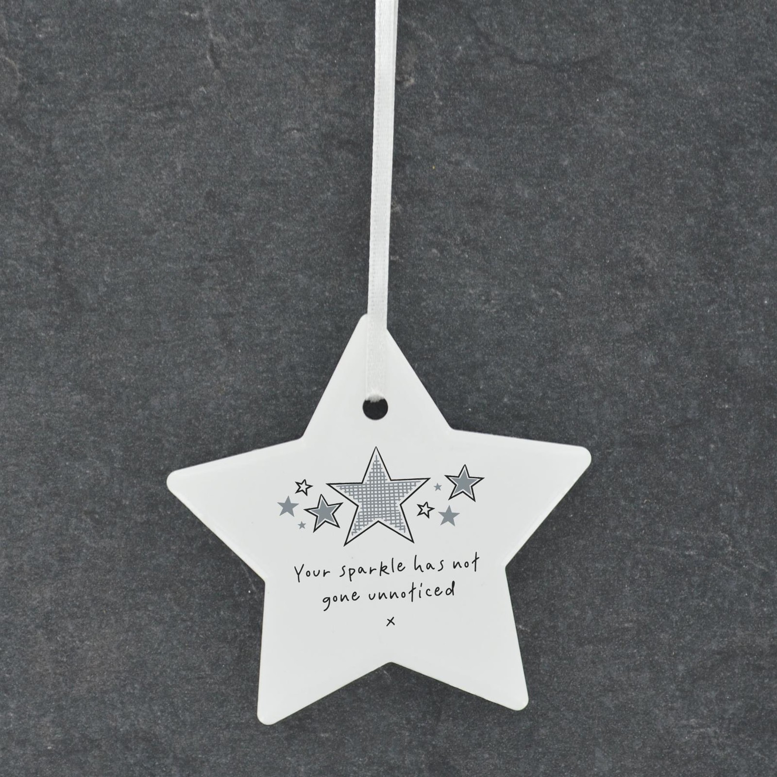 SPARKLE NOT UNNOTICED CERAMIC STAR DCOR