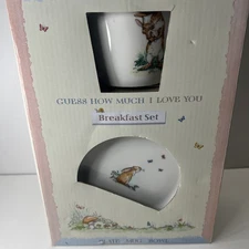 Guess How Much I Love You Set Breakfast Set Plate, Mug , Bowl ( Pre-Owned)