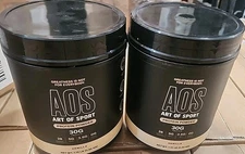 (2) AOS Whey Protein Powder Vanilla 32oz+ Exp 10/25 Cheap Sugar/Lactos Free SALE